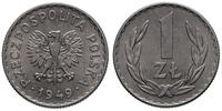 1 złoty 1949, Warszawa, aluminium, drobne ryski 