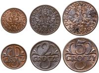 zestaw 3 monet 1939, Warszawa, w skład zestawu w