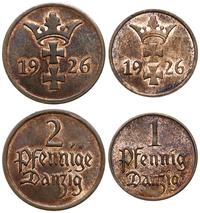 zestaw 2 monet 1926, Berlin, w skład zestawu wch