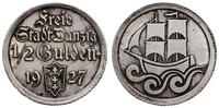1/2 guldena 1927, Berlin, Koga, moneta umyta, rz