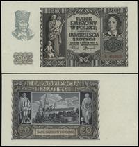20 złotych 1.03.1940, seria K, numeracja 1369520