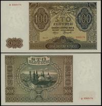 100 złotych 1.08.1941, seria D, numeracja 338317