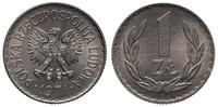 1 złoty 1971, Warszawa, egzemplarz gabinetowy, d