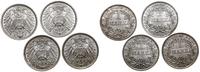 Cesarstwo Niemieckie, zestaw: 4 x 1 marka, 1911, 1912, 1914, 1915