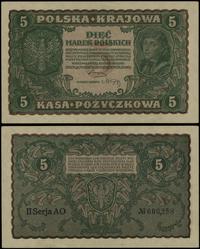 5 marek polskich 23.08.1919, seria II-AO, numera