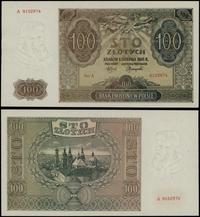 100 złotych 1.08.1941, seria A, numeracja 915297