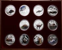 zestaw 11 medali z serii "Symbole Przyrody - Zwi