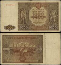 1.000 złotych 15.01.1946, seria A, numeracja 142
