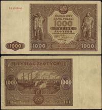 1.000 złotych 15.01.1946, seria AA, numeracja 57