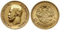 10 rubli 1901 (Ф•З), Petersburg, złoto, 8.60 g, 