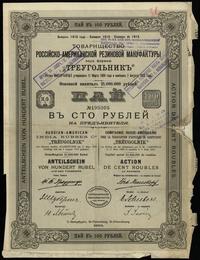 1 akcja na 100 rubli 1913, Petersburg, numeracja
