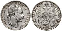 1 floren 1877, Wiedeń, moneta czyszczona, Herine