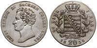 20 krajcarów 1836, Gotha, moneta czyszczona, ale