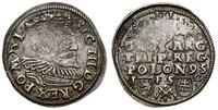trojak 1595, Bydgoszcz, mała głowa króla, moneta