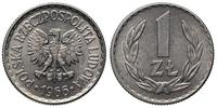 1 złoty 1966, Warszawa, minimalne ryski w tle, P