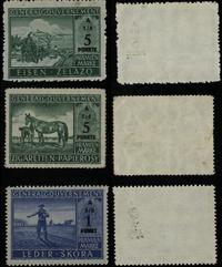 zestaw 3 znaczków premiowych  1942–1944, w zesta