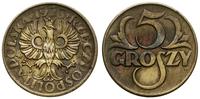 5 groszy 1923, Warszawa, lekko czyszczone, Parch