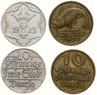 zestaw 2 monet, Berlin, 10 fenigów 1923 oraz 10 