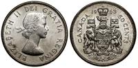 50 centów 1963, Ottawa, srebro próby 800, piękne