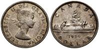 dolar 1959, Ottawa, srebro próby 800, patyna, KM