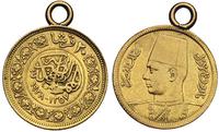 20 piastrów 1938, złoto 1.77 g, Faruk był słynny