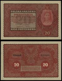 20 marek polskich 23.08.1919, seria II-K, numera