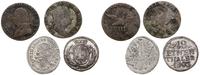 zestaw 4 monet, w zestawie: 2 greszele 1751 Wroc