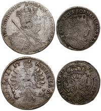 zestaw: 3 monet, w zestawie: ort 1757 Królewiec,