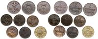 Polska, zestaw: 9 monet (w tym jedna fałszywa)