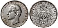 3 marki 1909 D, Monachium, czyszczone, AKS 202, 