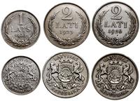 Łotwa, zestaw 3 monet