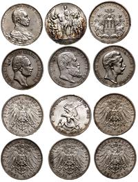 Niemcy, zestaw 6 monet o nominale 3 marki