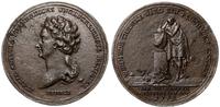 Francja, medal na pamiątkę śmierci Marii Antoniny (kopia galwaniczna), 1793 (oryginał)