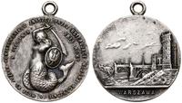Polska, medalik na pamiątkę zniszczenia mostu Poniatowskiego przez Rosjan, 1915