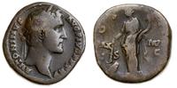 sestercja 141 – 143, Rzym, Aw: Głowa cesarza w w