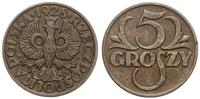 5 groszy 1928, Warszawa, patyna, Parchimowicz 10