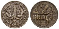 2 grosze 1927, Warszawa, patyna, Parchimowicz 10