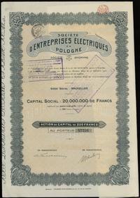 zestaw: 17 x akcja na 250 franków 1925, Bruksela