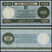 Polska, bon na 1 cent (0.01 dolara), 1.10.1979