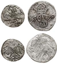 Polska, zestaw: denar 1557 i dwudenar 1570