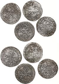 Polska, zestaw: 4 x półgrosz litewski, 1559, 1561, 1562, 1564