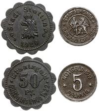 lot 2 monet zastępczych, 50 fenigów 1920 (ważny 