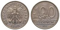 100 złotych 1990, "Nominał" PRÓBA, NIKIEL, niewi