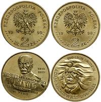 zestaw: 2 x 2 złote 1998 i 1999, Warszawa, 1 x 2