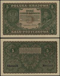 5 marek polskich 22.08.1919, seria II-CK, numera