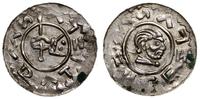 denar przed 1085, Aw: Ręka trzymająca włócznię, 