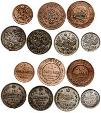 lot 7 monet, Petersburg, 1/2 kopiejki 1900, 2 x 