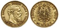10 marek 1888, Berlin, złoto 3.96 g, bardzo ładn