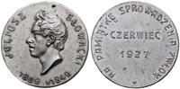 Polska, medal na pamiątke sprowadzenia zwłok Juliusza Słowackiego do Polski, 1927