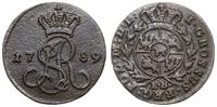 grosz 1789 EB, Warszawa, moneta polakierowana, P